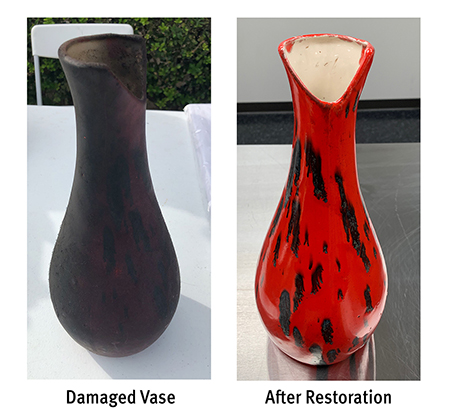 Damaged Vase Contents Restoration